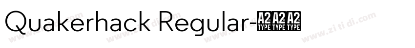Quakerhack Regular字体转换